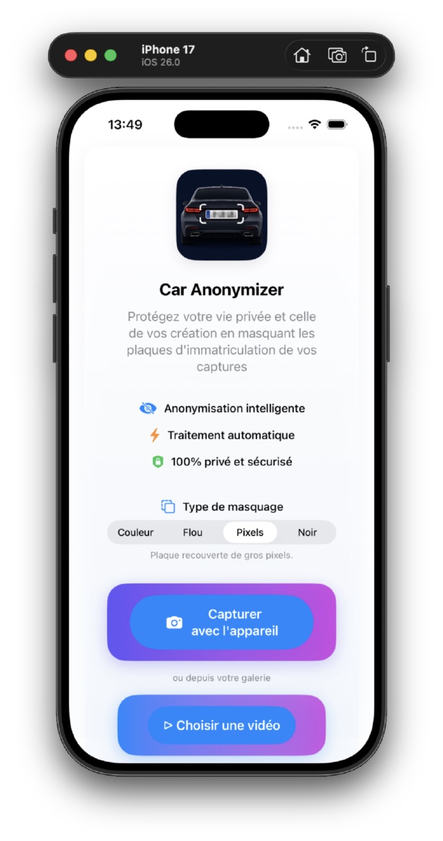 Aperçu de Car Anonymizer
